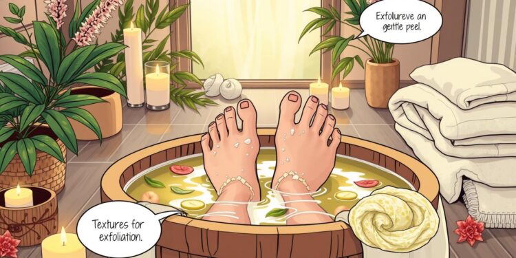 Peeling pour les pieds